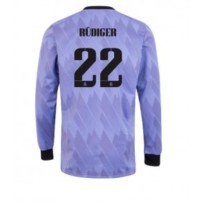 Real Madrid Antonio Rudiger #22 Bortatröja 2022-23 Långärmad